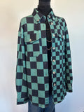 Lenore Shacket - Green & Black