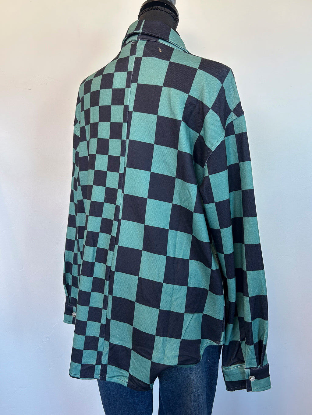 Lenore Shacket - Green & Black